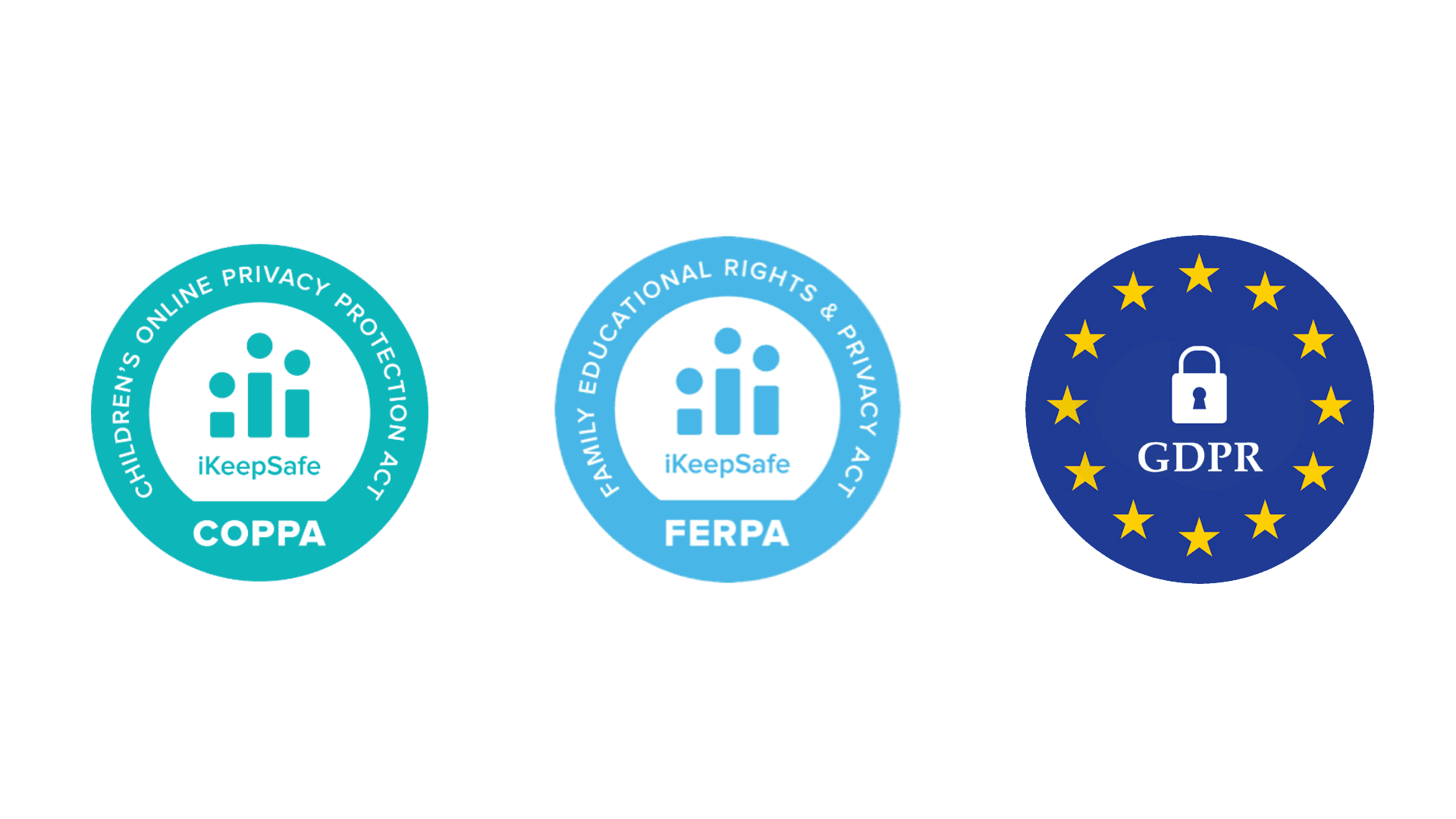 Compliance Badges - COPPA, FERPA, GDPR